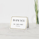 Search for great gatsby thank you cards Gold