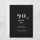 Search for mans 90th birthday invitations Simple