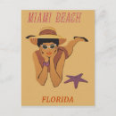 Recherche de affiche de voyage miami cartes postales Rétro