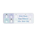 Search for snowmen return address labels Snowflake