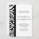 Search for elegant zebra wedding invitations Stylish