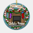 Search for fireplace ornaments Santa