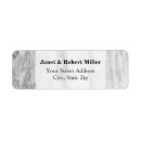 Search for white grey marble return address labels Stone