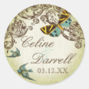 Search for vintage butterfly stickers Green
