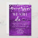 Search for purple vow renewal invitations Anniversary
