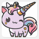 Search for kawaii unicorns stickers Pink