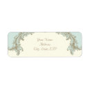 Search for gold scroll return address labels Vintage