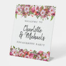 Search for floral engagement party signs Pink