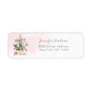 Search for winter games return address labels Pink