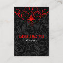 Search for red floral pattern business cards Vintage