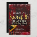 Recherche de de tapis rouge 16ans anniversaire invitations Glamour