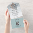 Search for glass wedding invitations Dusty blue