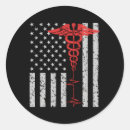Recherche de urgence médicale autocollants Drapeau américain