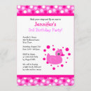Search for ducky birthday invitations Pink