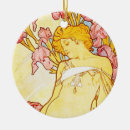 Recherche de alphonse mucha céramique ornements Nouveau d'art