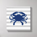 Search for white and blue canvas prints Navy