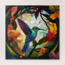 Search for stained glass puzzles Flowers