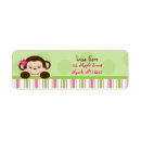 Search for girl monkey return address labels Girls