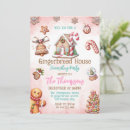 Search for gingerbread house decorating invitations Cookies and cocoa