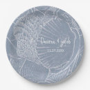 Recherche de beach wedding assiettes Bleu poussiéreux