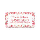 Search for from the kitchen of return address labels Red
