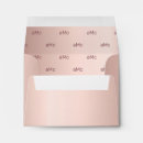 Search for metallic wedding envelopes Rose gold