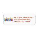 Search for candle return address labels Flames