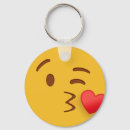 Search for emojis keychains Kiss
