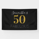 Search for 50 and fabulous banners 50th birthday party
