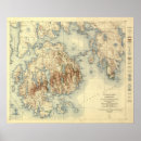 Search for national park map art Acadia