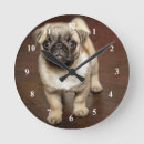 Search for pug clocks Adorable