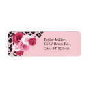 Search for pink leopard return address labels Trendy