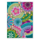 Search for purple hippie flower postcards Green