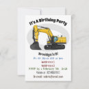 Search for construction site invitations Excavator