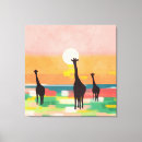 Recherche de savane africaine art Coucher de soleil