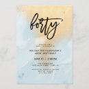 Search for blue 40th birthday invitations Glam