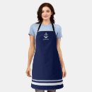 Search for nautical anchor aprons Navy
