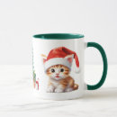 Search for funny cat christmas mugs Xmas