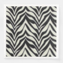 Search for zebra stripe napkins Black and white
