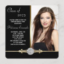Search for glam graduation invitations Black