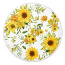 Search for sunflower knobs and pulls Watercolor