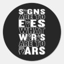 Search for hard of hearing stickers Signing