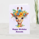 Search for giraffe birthday cards Wildlife