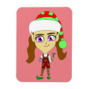 Recherche de elfe fille magnets Noël