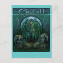Recherche de monstre de tentacule cartes postales Calmar