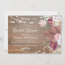 Search for barn wood bridal shower invitations Bohemian