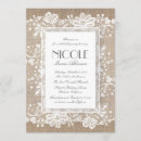 Search for burlap and lace birthday invitations Elegant