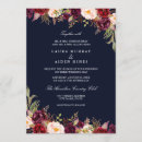 Search for marsala and navy wedding invitations Watercolor