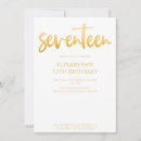 Search for 17 years old birthday invitations Seventeen year old