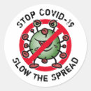 Search for corona stickers Stop